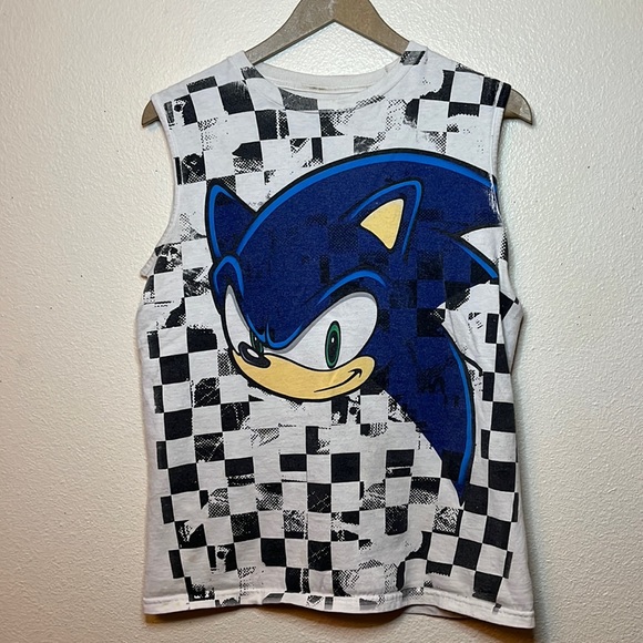 Vintage distressed sonic the hedgehog tank top - Picture 1 of 7